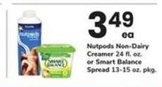 Nutpods Non-Dairy Creamer or Smart Balance Spread