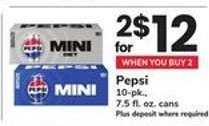 Pepsi Mini Cans