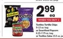 Tostitos Tortilla Chips or Smartfood Popcorn or Tostitos Salsa