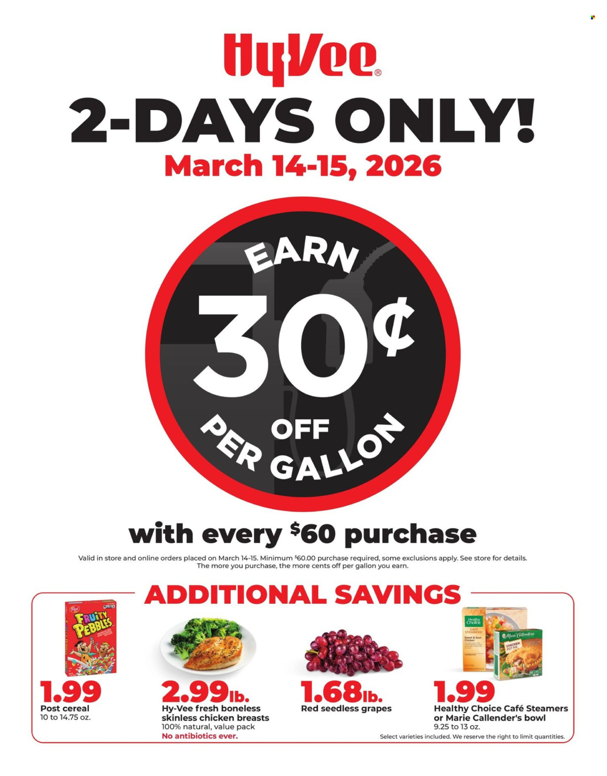 Hy-Vee ad - 03/14/2026 - 03/15/2026. Page 1
