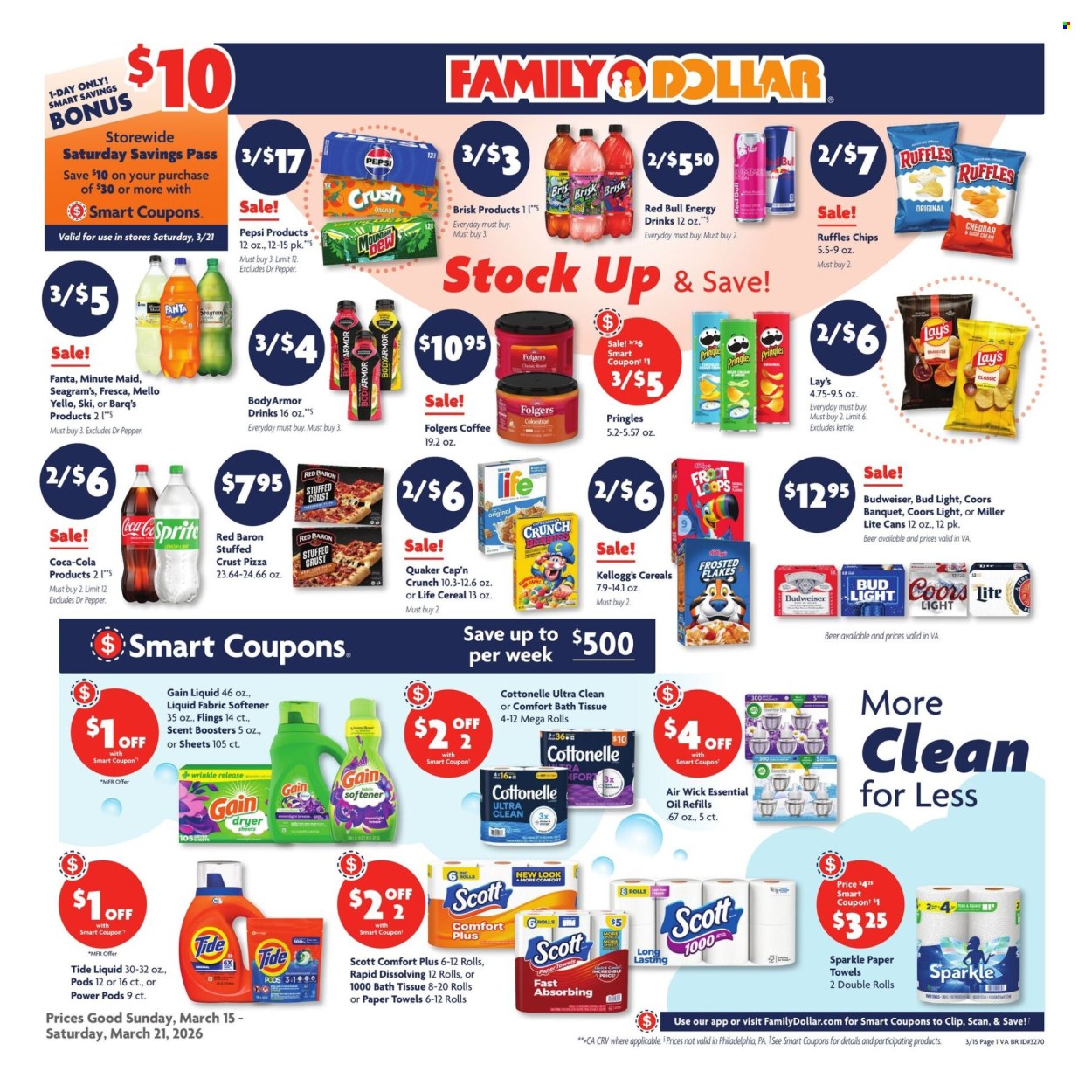 Family Dollar ad - 03/15/2026 - 03/21/2026. Page 1