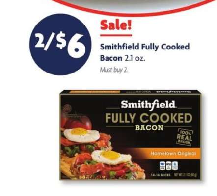 Smithfield Fully Cooked Bacon
