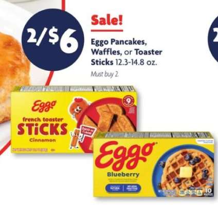 Eggo Pancakes, Waffles, or Toaster Sticks