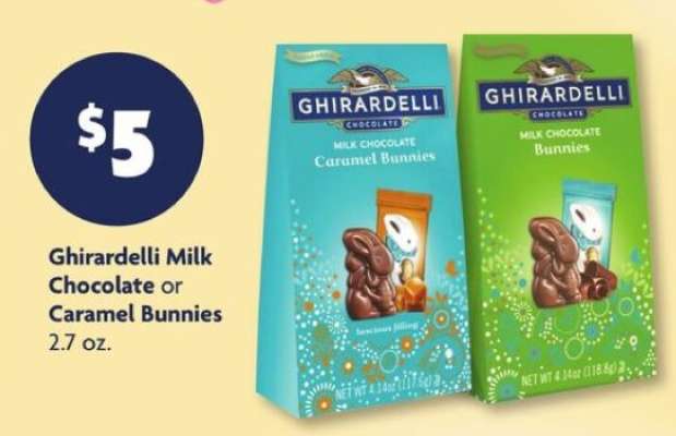 Ghirardelli Milk Chocolate or Caramel Bunnies