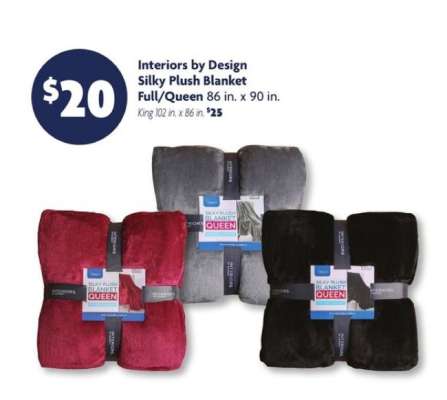 Interiors by Design Silky Plush Blanket