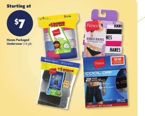 Hanes Packaged Underwear