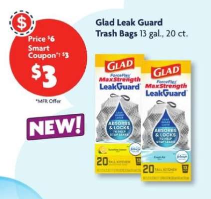Glad Leak Guard Trash Bags