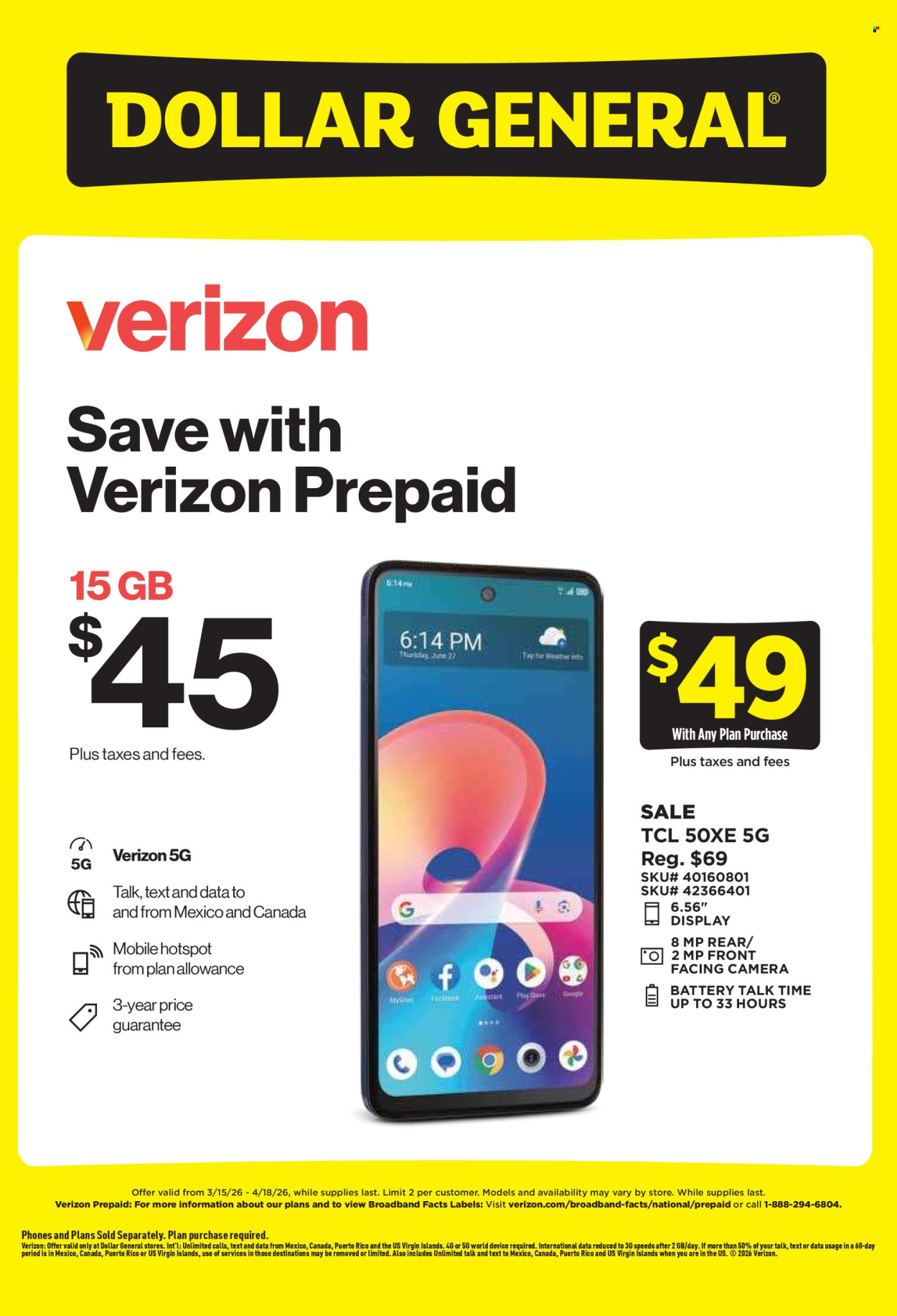 Dollar General ad - 03/15/2026 - 04/18/2026. Page 2