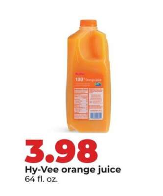 Hy-Vee orange juice
