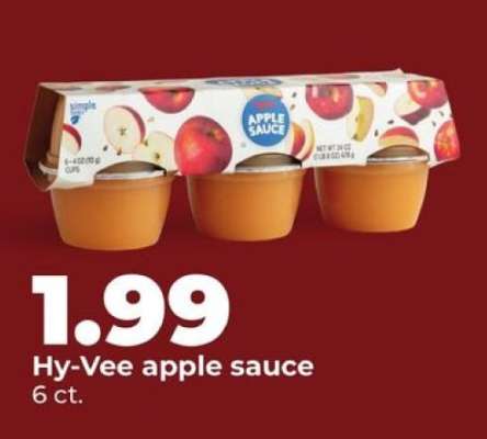 Hy-Vee apple sauce
