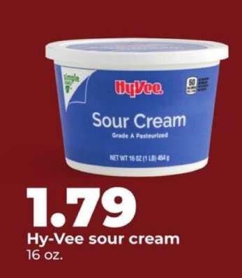 Hy-Vee sour cream