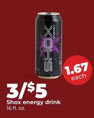 Shox Energy drink