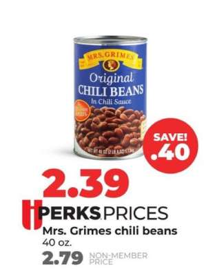 Mrs. Grimes chili beans