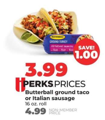 Butterball ground taco or Italian sausage