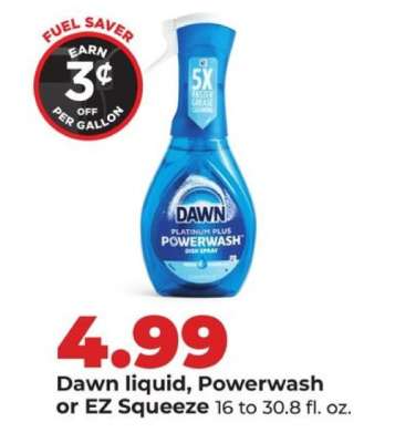 Dawn liquid, Powerwash or EZ Squeeze