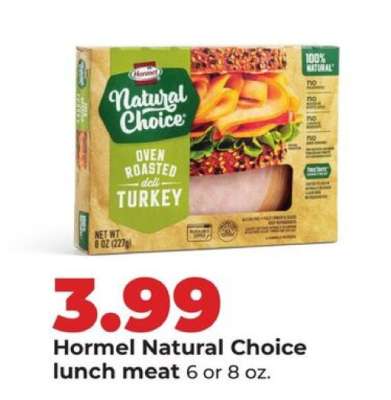 Hormel Natural Choice Lunch Meat