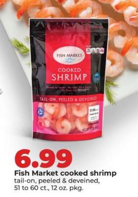 Fish Market cooked shrimp