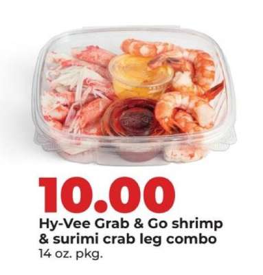 Hy-Vee Grab & Go shrimp & surimi crab leg combo
