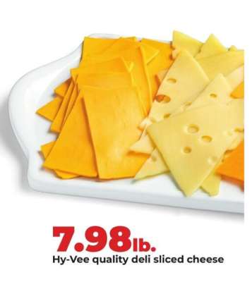 Hy-Vee quality deli sliced cheese