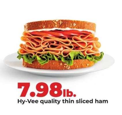 Hy-Vee quality thin sliced ham