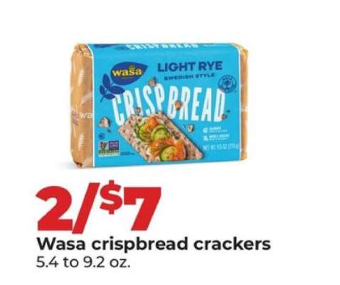 Wasa crispbread crackers