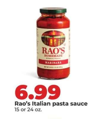 Rao's Italian pasta sauce
