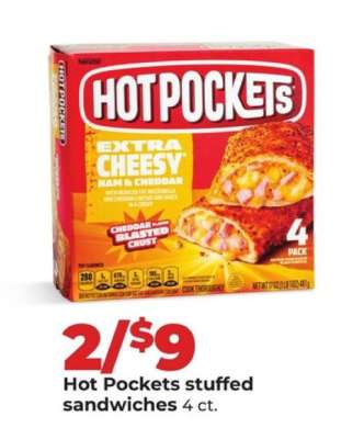 HOT POCKETS STUFFED SANDWICHES
