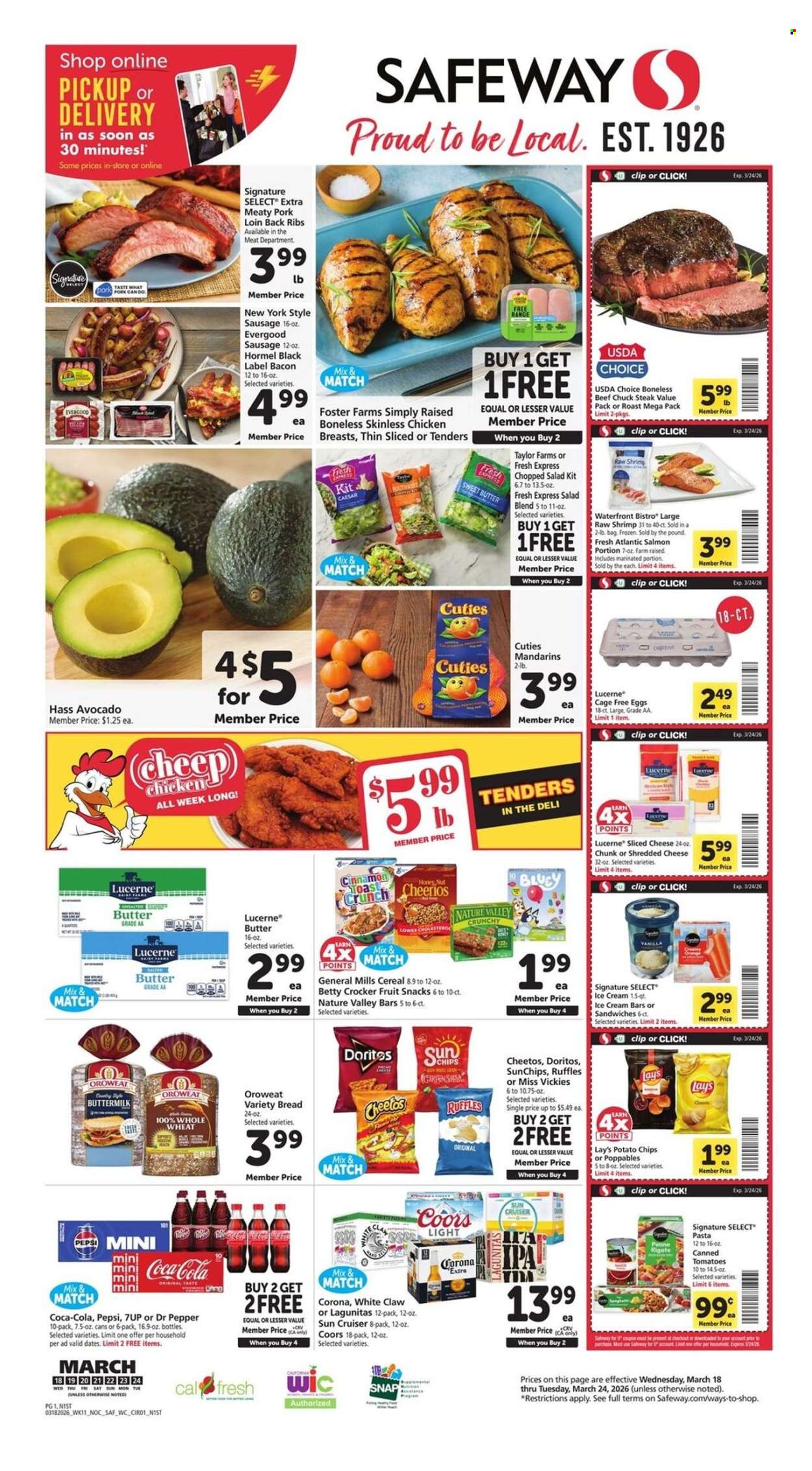 Safeway ad - 03/18/2026 - 03/24/2026. Page 1