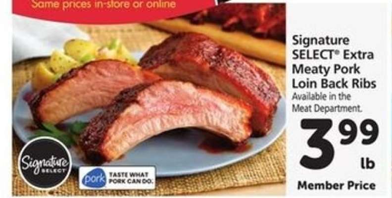 Signature SELECT Extra Meaty Pork Loin Back Ribs