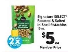 Signature SELECT Roasted & Salted In-Shell Pistachios
