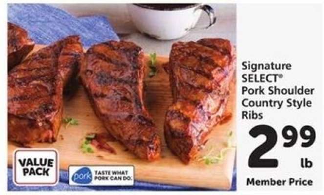Signature SELECT Pork Shoulder Country Style Ribs