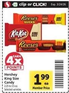 Hershey King Size Candy