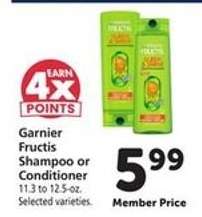Garnier Fructis Shampoo or Conditioner