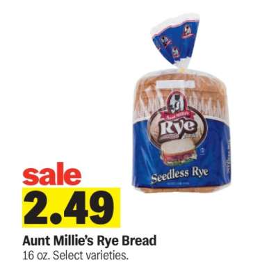 Aunt Millie's Rye Bread