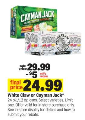 White Claw or Cayman Jack
