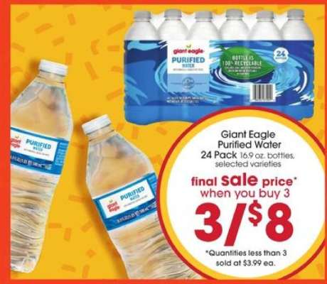 Giant Eagle Purified Water