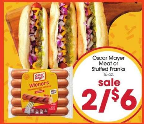 Oscar Mayer Meat or Stuffed Franks