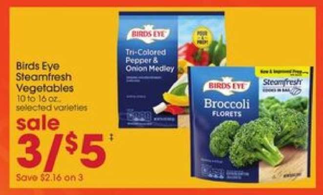 Birds Eye Steamfresh Vegetables