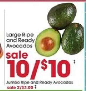 Large Ripe and Ready Avocados