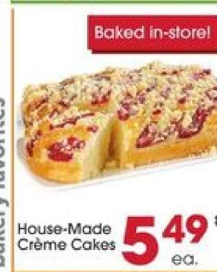 House Made Crème Cakes