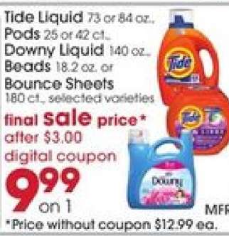 Tide Liquid, Pods, Downy Liquid, Beads, Bounce Sheets