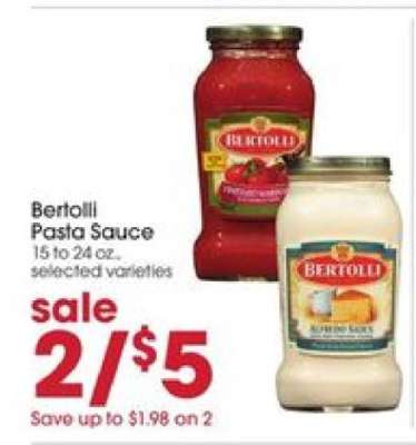 Bertolli Pasta Sauce
