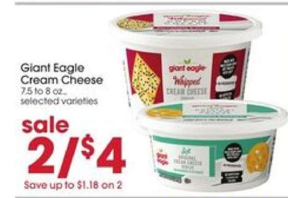 Giant Eagle Cream Cheese