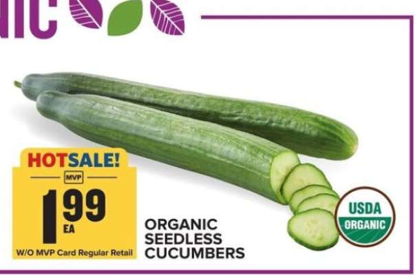 Organic Seedless Cucumbers