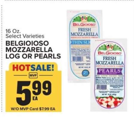 BelGioioso Mozzarella Log or Pearls