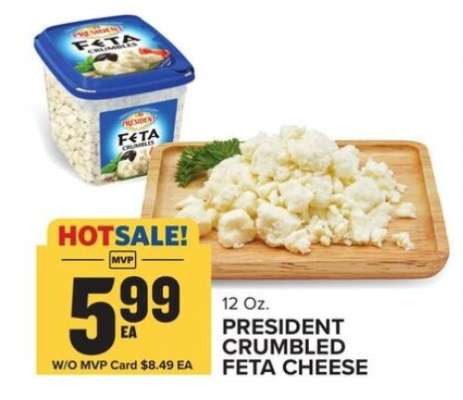 President Crumbled Feta Cheese