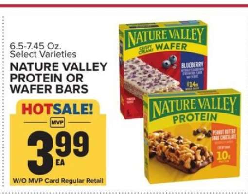 Nature Valley Protein or Wafer Bars