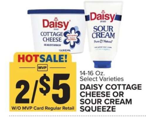 DAISY COTTAGE CHEESE OR SOUR CREAM SQUEEZE