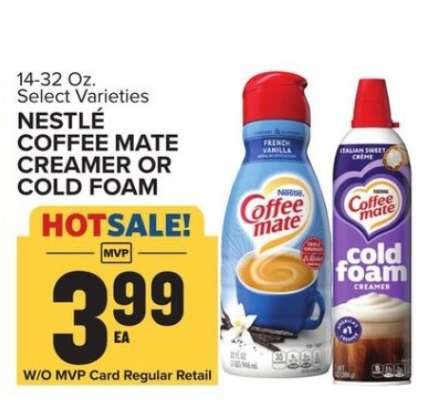 Nestlé Coffee Mate Creamer or Cold Foam