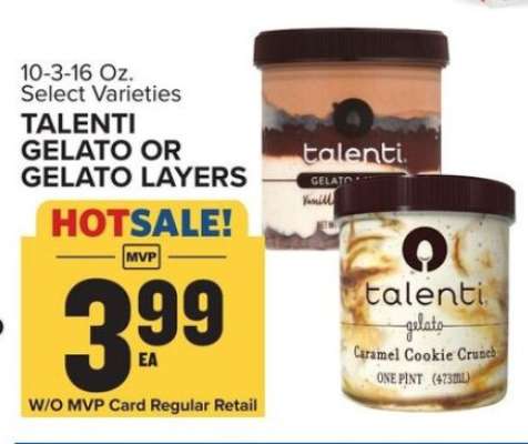 Talenti Gelato or Gelato Layers